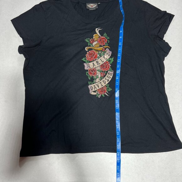 Womens Harley Davidson jeweled short sleeve size 2W - Picture 7 of 8